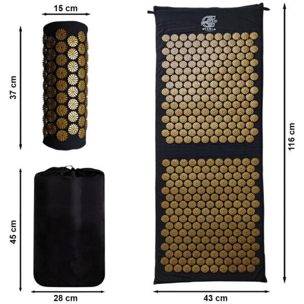 Mata for akupressur massasje med pute ECARLA SPORTS 116x43 cm MATA11 - Bilde 4