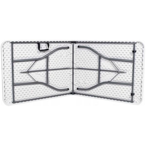 Sammenleggbart cateringbord turbord 70x180 cm Hvit - Bilde 5