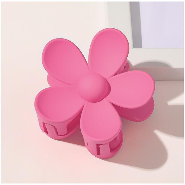 Hårklemme XL blomst rosa 7x7,5 cm SP152CR Rosa - Bilde 3