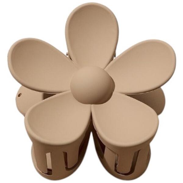 Hårklemme XL blomst beige 7x7,5 cm SP152K Beige - Bilde 5