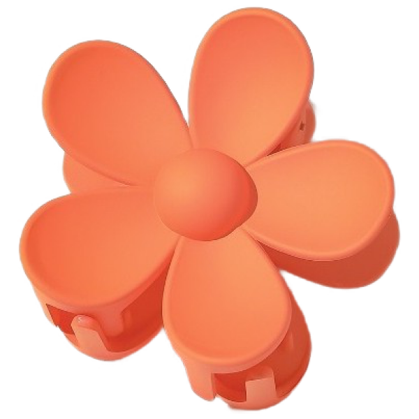 Hårklemme XL blomst 7x7,5 cm SP196 Oransje - Bilde 2