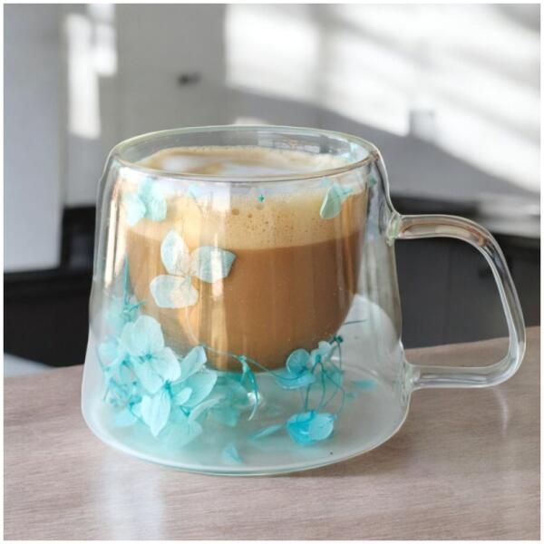 Termoglass med blomster inni 100 ml 1 stk Blomster - Bilde 2