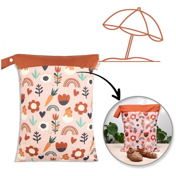 Vanntett bag organizer pose til barnevogn for tøfler til barnehage 30x40 cm WB03