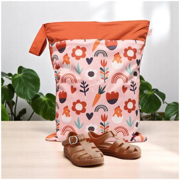 Vanntett bag organizer pose til barnevogn for tøfler til barnehage 30x40 cm WB03 - Bilde 3