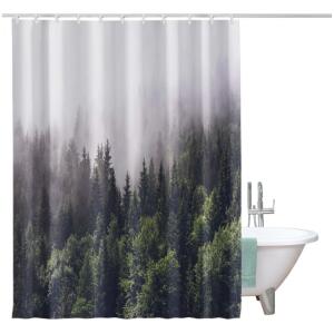 Dusjforheng gardin med 3D-trykk vanntett 200x180 cm ZPR20