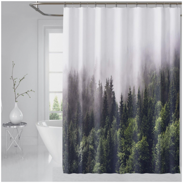 Dusjforheng gardin med 3D-trykk vanntett 200x180 cm ZPR20 - Bilde 2