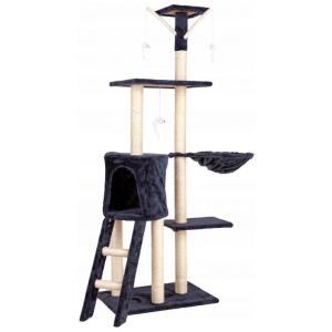 Klorestativ for katt hus tre soveplass 138 cm XL Petsi Grå