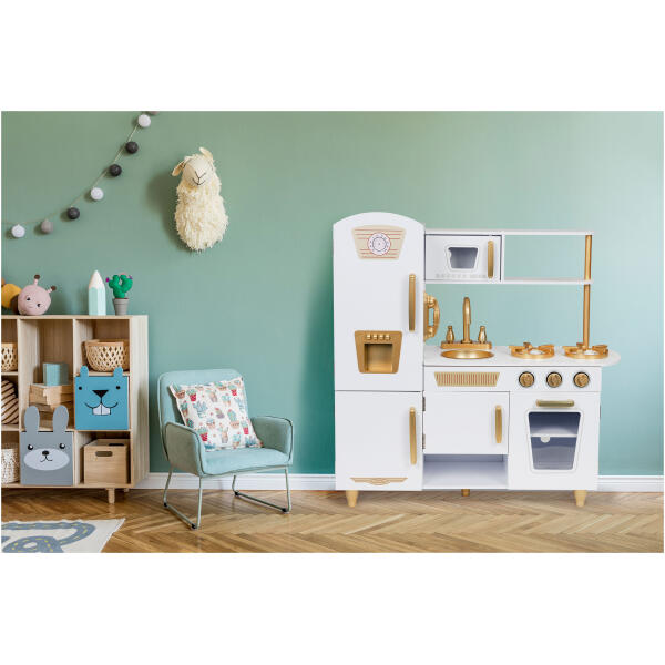 Stort trekjøkken for barn ECOTOYS Hvit - Bilde 10
