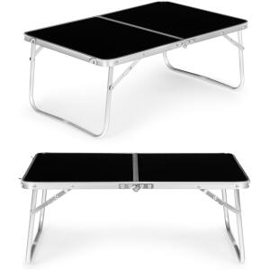 Turistbord lite piknikbord sammenleggbart 60x40 cm MultiGarden Svart