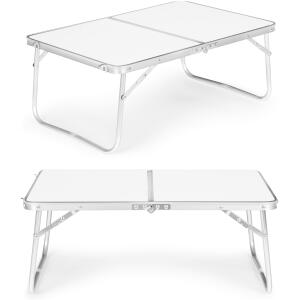 Liten turbord sammenleggbar piknikbord 60x40 cm MultiGarden Hvit
