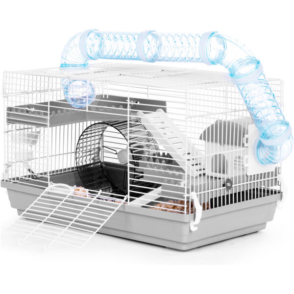 Bur for hamster marsvin gnagere komplett utstyr Petsi Grå - Bilde 4