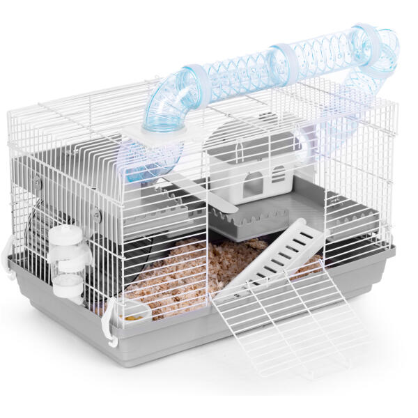 Bur for hamster marsvin gnagere komplett utstyr Petsi Grå - Bilde 2