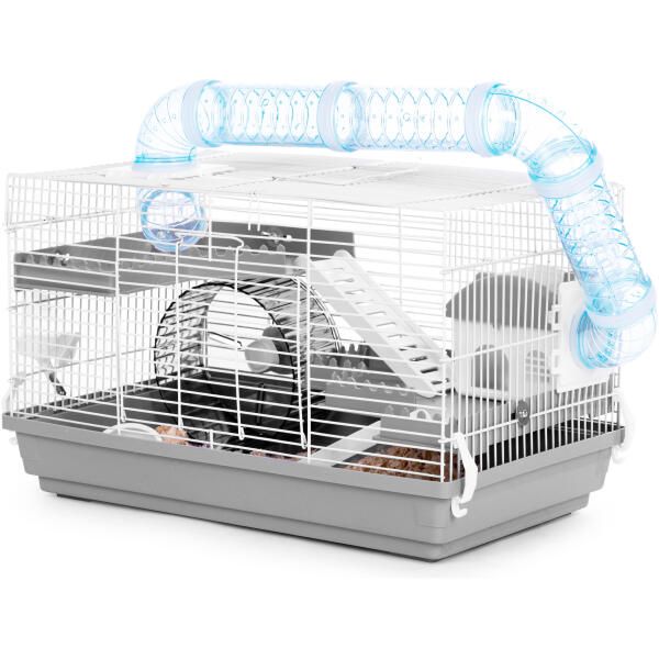 Bur for hamster marsvin gnagere komplett utstyr Petsi Grå - Bilde 9