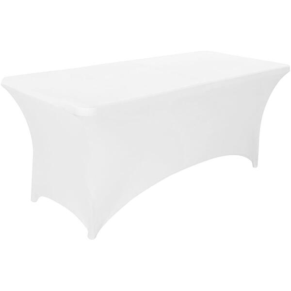 Universalduk stretch overtrekk til cateringbord 180 cm 6FT MultiGarden Hvit - Bilde 2