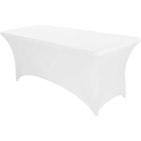 Universalduk stretch overtrekk til cateringbord 180 cm 6FT MultiGarden Hvit - Bilde 3