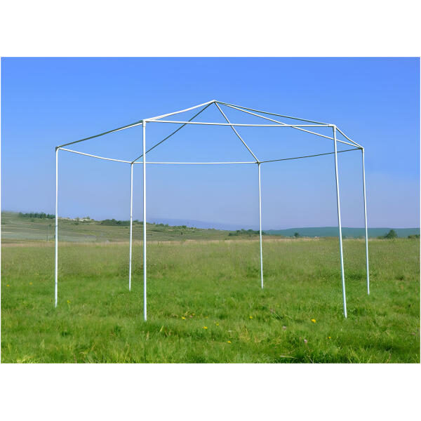 Paviljong hage telt kommersiell 2x2x2 m med vinduer MultiGarden Hvit - Bilde 6