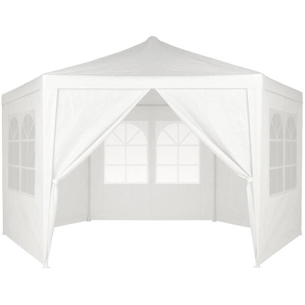Paviljong hage telt kommersiell 2x2x2 m med vinduer MultiGarden Hvit - Bilde 2