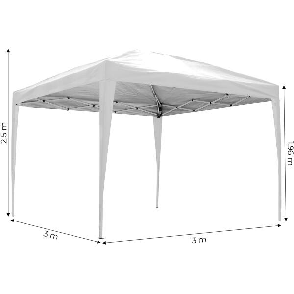 Hagepaviljong automatisk sammenleggbar 3x3 m tak for terrasse MultiGarden - Bilde 10
