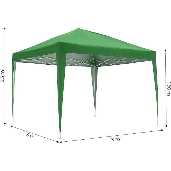 Automatisk sammenleggbar hagepaviljong 3x3 m tak for terrasse MultiGarden - Bilde 10