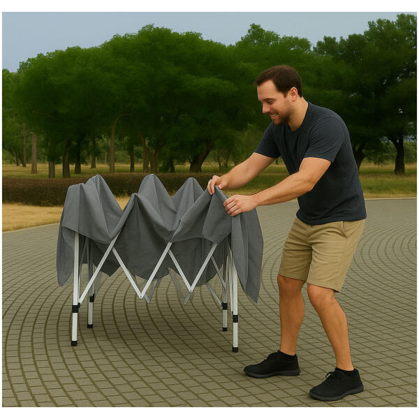 Hagepaviljong automatisk sammenleggbar3x3 m med tak for hage terrasse MultiGarden - Bilde 4