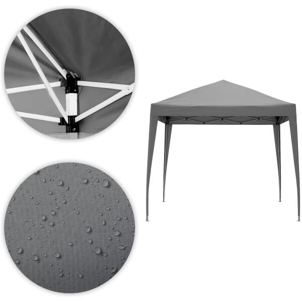 Hagepaviljong automatisk sammenleggbar3x3 m med tak for hage terrasse MultiGarden - Bilde 9