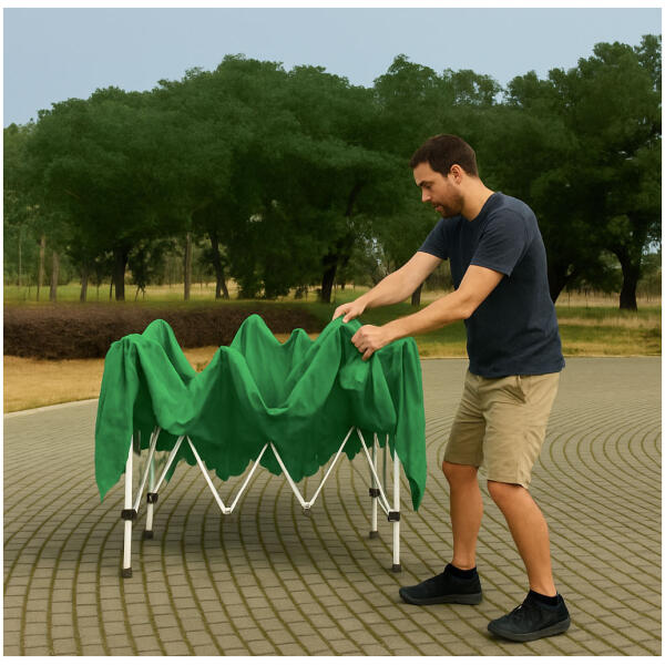 Hagepaviljong automatisk sammenleggbar 3x3 m med 4 sidevegger MultiGarden - Bilde 9