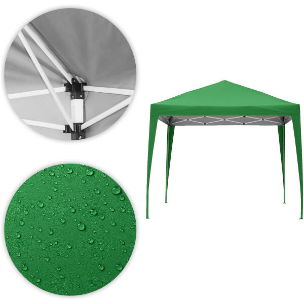 Hagepaviljong automatisk sammenleggbar 3x3 m med 4 sidevegger MultiGarden - Bilde 8