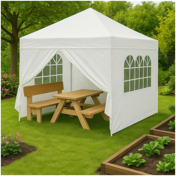 Hagepaviljong automatisk sammenleggbar3x3 m med 4 sidevegger MultiGarden - Bilde 2