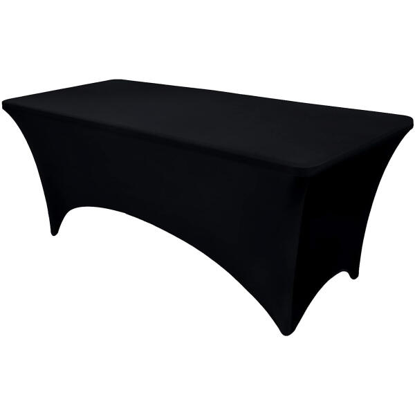 Universalduk stretchbordtrekk til cateringbord 240 cm 8FT MultiGarden Svart - Bilde 3