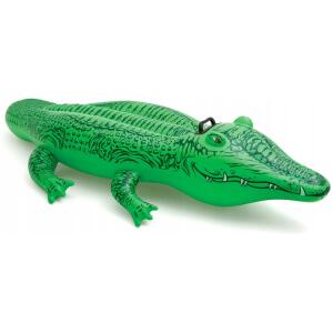 Oppblåsbar alligator madrass for svømming 168 cm INTEX 58546