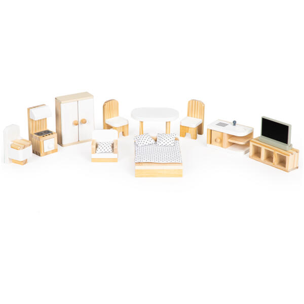 Dukkehus med møbler Residence Emma ECOTOYS - Bilde 7