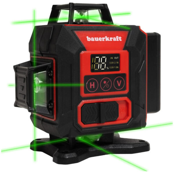Laserplanmåler krysslaser 360-grader 4D 16 linjer Grønn - Bilde 2