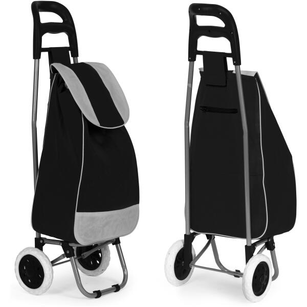 Handlekurv bag 25 liter med hjul metallramme gummihjul ModernHome