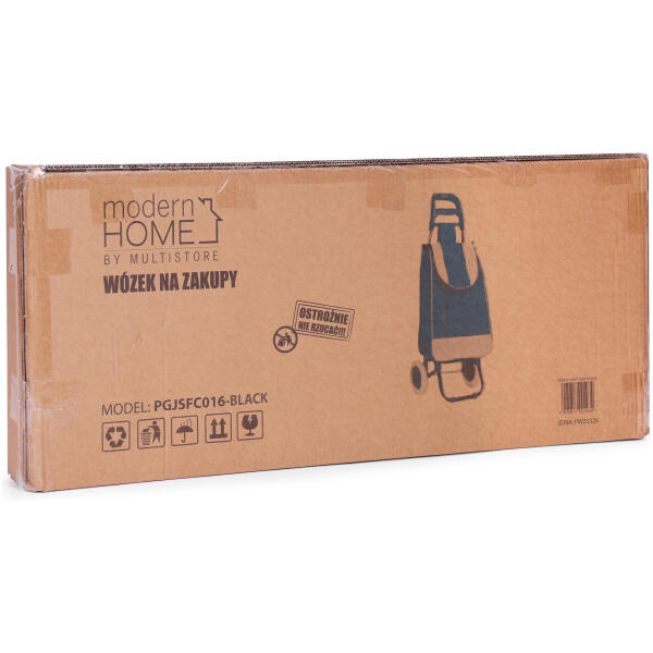 Handlekurv bag 25 liter med hjul metallramme gummihjul ModernHome - Bilde 7