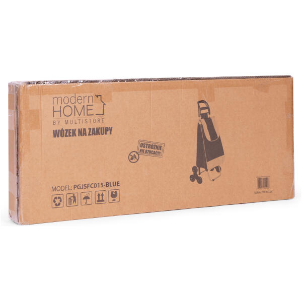 Handlekurv bag 25 liter med 6 hjul metallramme ModernHome - Bilde 10