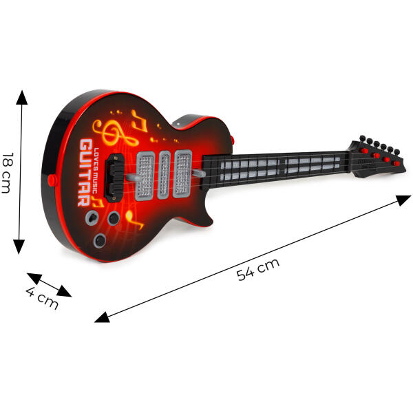 Elektrisk gitar for barn med gitarlæring infrarød melodier Rød - Bilde 5
