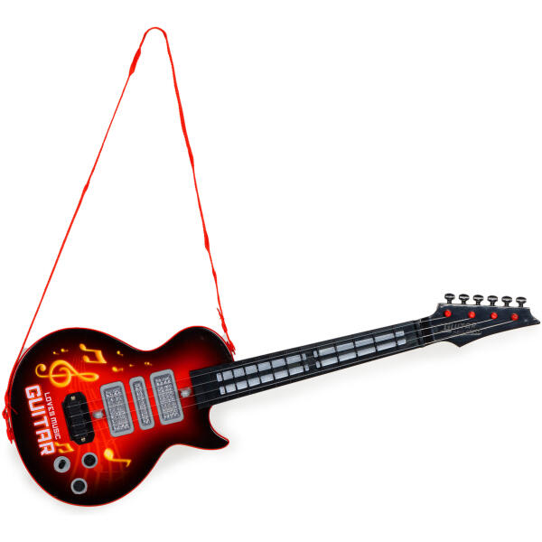 Elektrisk gitar for barn med gitarlæring infrarød melodier Rød - Bilde 2