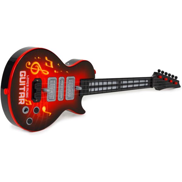 Elektrisk gitar for barn med gitarlæring infrarød melodier Rød - Bilde 3