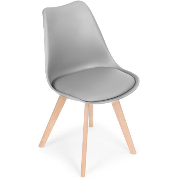 Stol sett med stoler til stue spisestue med pute ModernHome - Bilde 4