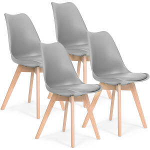 Stol sett med stoler til stue spisestue med pute ModernHome