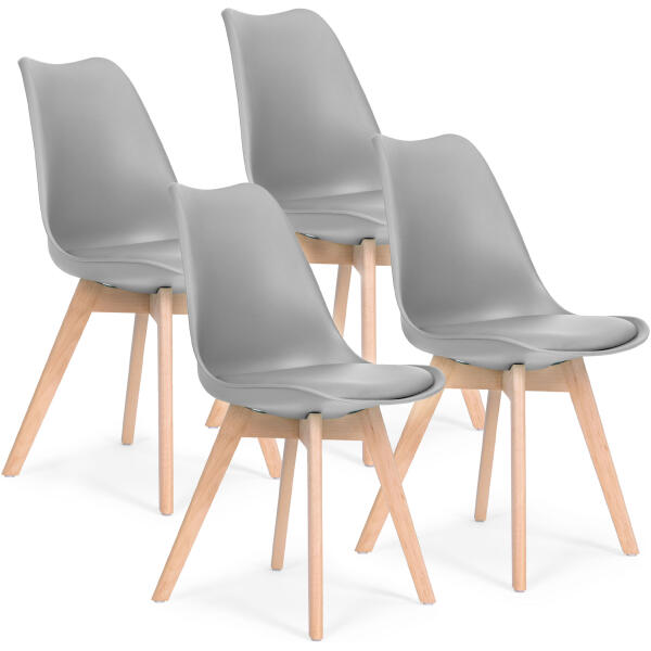 Stol sett med stoler til stue spisestue med pute ModernHome